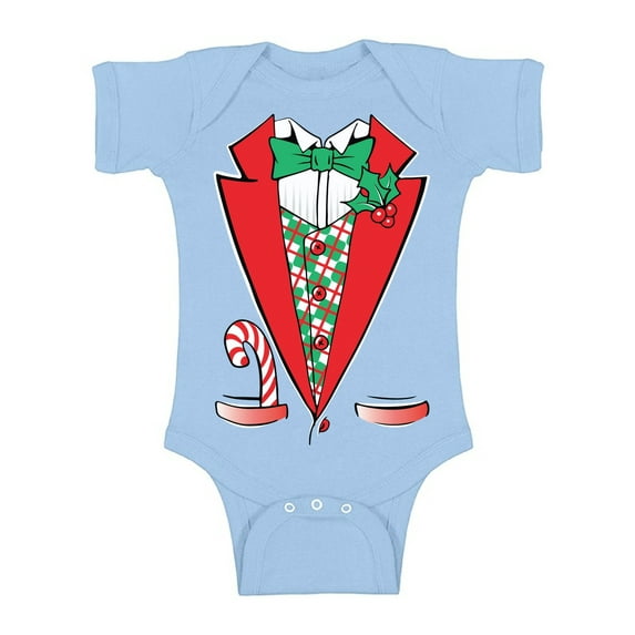 Awkward Styles Christmas Baby Outfit Bodysuit Funny Xmas Tuxedo Romper