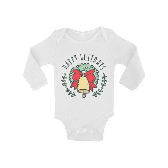 Awkward Styles Christmas Baby Outfit Bodysuit Happy Xmas Holidays Baby Romper