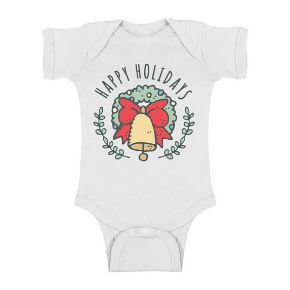 Awkward Styles Christmas Baby Outfit Bodysuit Happy Xmas Holidays Romper