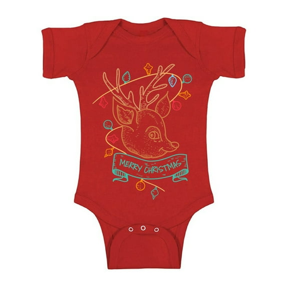 Awkward Styles Christmas Baby Outfit Bodysuit Little Xmas Deer Romper