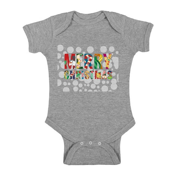 Awkward Styles Christmas Baby Outfit Bodysuit Merry Xmas Romper