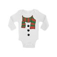 thumbnail image 1 of Awkward Styles Christmas Baby Outfit Bodysuit Snowman Xmas Scarf Baby Romper, 1 of 4