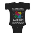 thumbnail image 1 of Awkward Styles Christmas Baby Outfit Bodysuit Xmas Autism Romper, 1 of 4