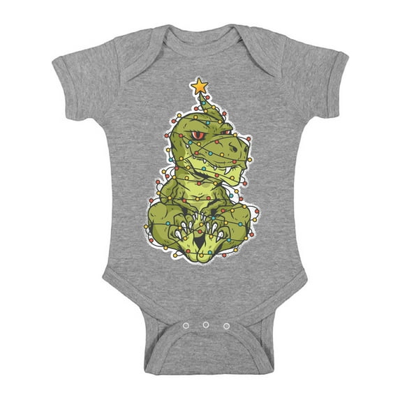 Awkward Styles Christmas Baby Outfit Bodysuit Xmas Dinosaur Romper