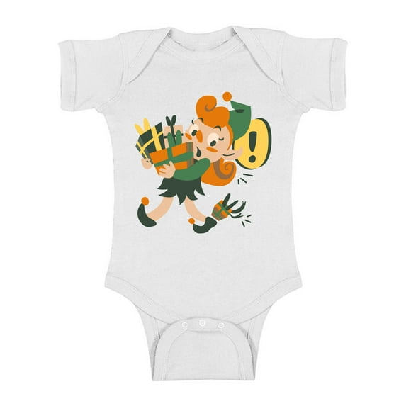 Awkward Styles Christmas Baby Outfit Bodysuit Xmas Elf Helpers Romper