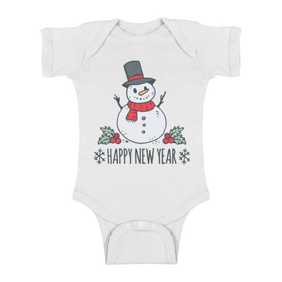 Awkward Styles Christmas Baby Outfit Bodysuit Xmas Snowman Romper