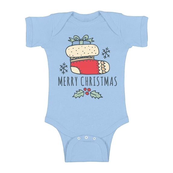 Awkward Styles Christmas Baby Outfit Bodysuit Xmas Stocking Romper