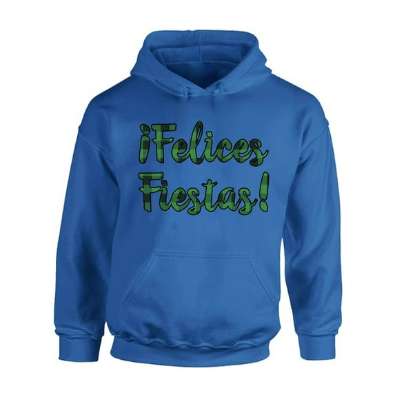 Awkward Styles Christmas Hoodie Xmas Felices Fiestas Plaid Hooded Sweatshirt