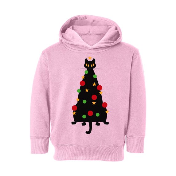 Awkward Styles Christmas Hoodie for Boys Girls Toddler Cat Xmas Tree Sweatshirt