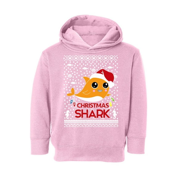 Awkward Styles Christmas Hoodie for Boys Girls Toddler Orange Xmas Shark Sweatshirt