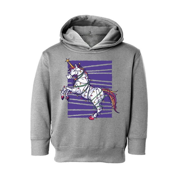 Awkward Styles Christmas Hoodie for Boys Girls Toddler Purple Xmas Unicorn Sweatshirt