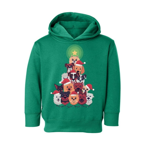 Awkward Styles Christmas Hoodie for Girls Boys Toddler Dog Xmas Tree Sweatshirt