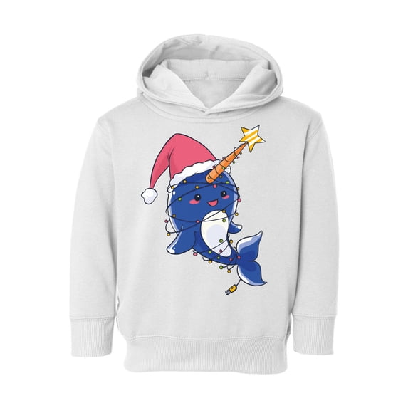 Awkward Styles Christmas Hoodie for Girls Boys Toddler Xmas Narwhal Sweatshirt
