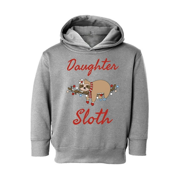 Awkward Styles Christmas Hoodie for Girls Toddler Daughter Sloth Sweatshirt
