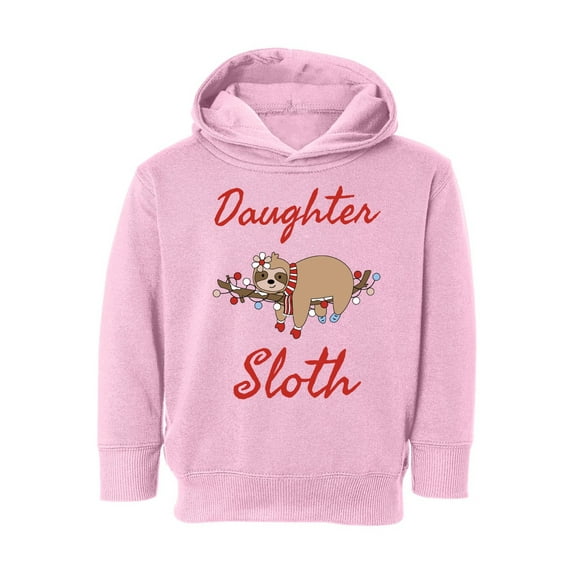 Awkward Styles Christmas Hoodie for Girls Toddler Daughter Sloth Sweatshirt