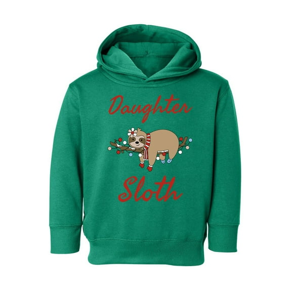 Awkward Styles Christmas Hoodie for Girls Toddler Daughter Sloth Sweatshirt