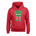 thumbnail image 1 of Awkward Styles Christmas Hoodies for Kids Youth Green Elf Xmas Sweatshirt, 1 of 4