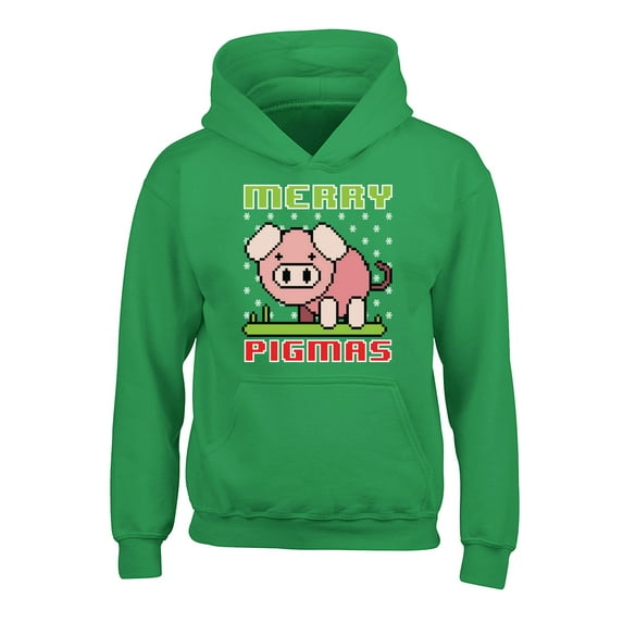 Awkward Styles Christmas Hoodies for Kids Youth Merry Pigmas Xmas Sweatshirt