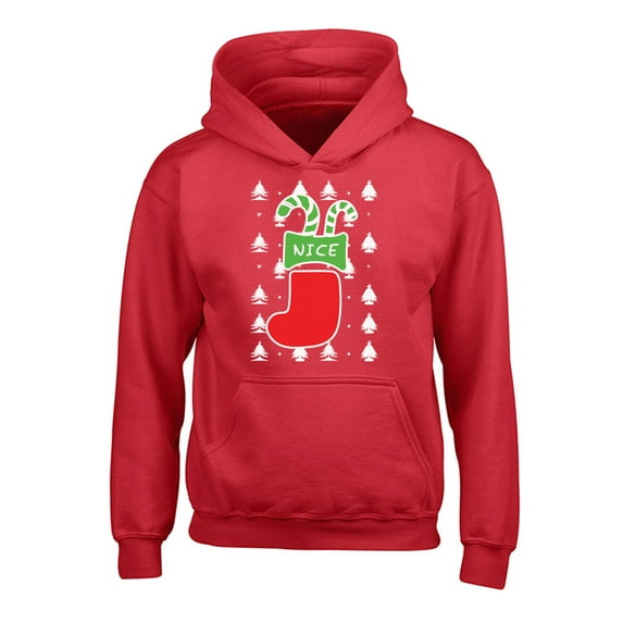 Awkward Styles Christmas Hoodies for Kids Youth Nice Xmas Stocking Sweatshirt