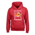 thumbnail image 1 of Awkward Styles Christmas Hoodies for Kids Youth Orange Xmas Shark Sweatshirt, 1 of 4