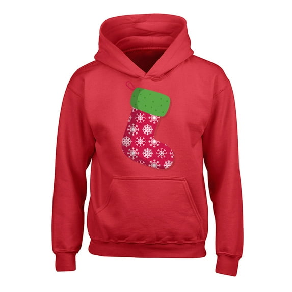 Awkward Styles Christmas Hoodies for Kids Youth Stocking Snowflake Xmas Sweatshirt