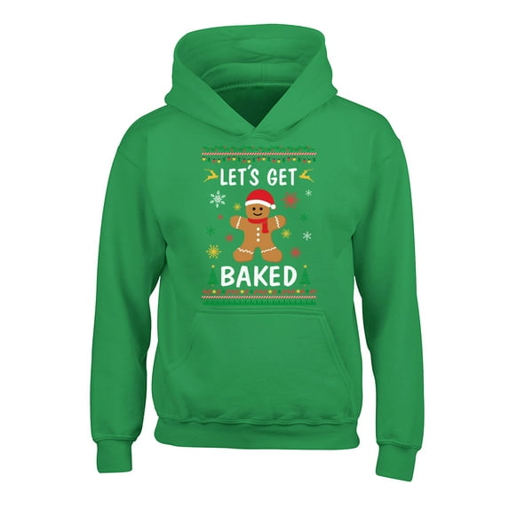 Awkward Styles Christmas Hoodies for Kids Youth Xmas Gingerbread Man Sweatshirt