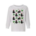 thumbnail image 1 of Awkward Styles Christmas Long Sleeve Shirt for Boys Girls Toddler Cat Xmas Pattern Shirt, 1 of 4