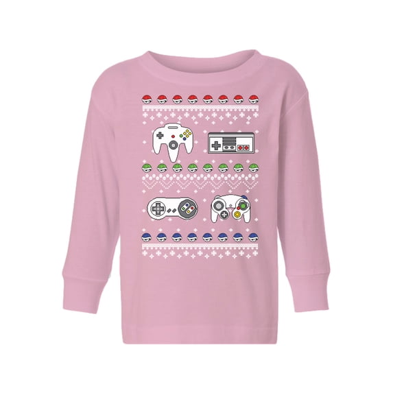 Awkward Styles Christmas Long Sleeve Shirt for Boys Girls Toddler Gamer Xmas Shirt