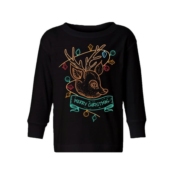 Awkward Styles Christmas Long Sleeve Shirt for Boys Girls Toddler Little Xmas Deer Shirt