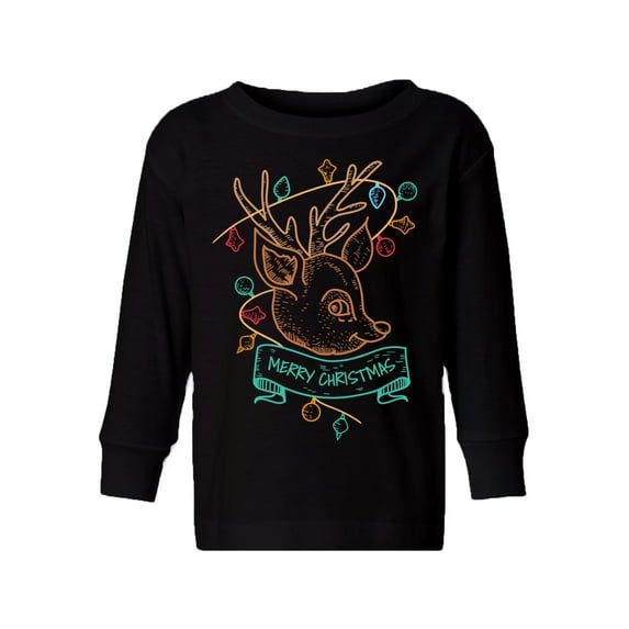 Awkward Styles Christmas Long Sleeve Shirt for Boys Girls Toddler Little Xmas Deer Shirt