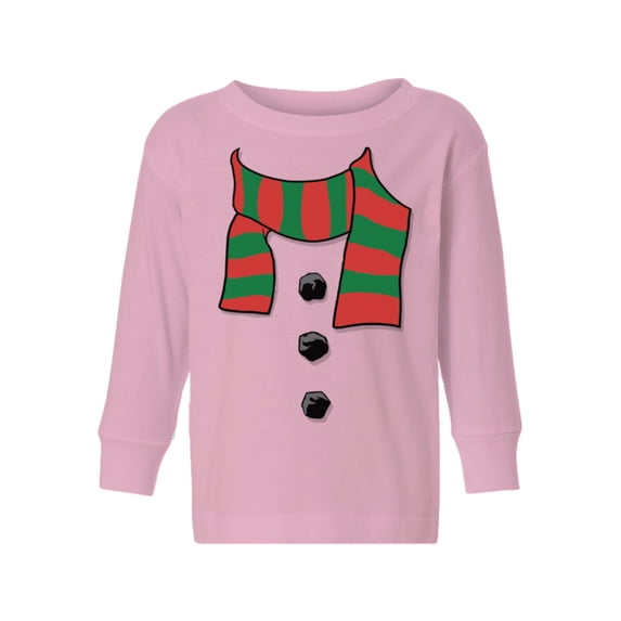 Awkward Styles Christmas Long Sleeve Shirt for Boys Girls Toddler Snowman Xmas Scarf Shirt