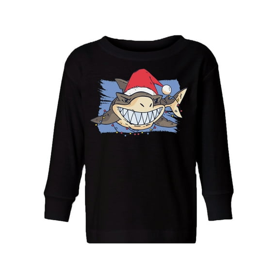 Awkward Styles Christmas Long Sleeve Shirt for Boys Girls Toddler Xmas Shark Shirt