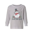 thumbnail image 1 of Awkward Styles Christmas Long Sleeve Shirt for Boys Girls Toddler Xmas Snowman Shirt, 1 of 4