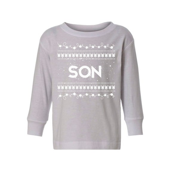 Awkward Styles Christmas Long Sleeve Shirt for Boys Toddler Son Christmas Pattern Shirt