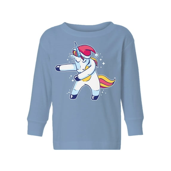 Awkward Styles Christmas Long Sleeve Shirt for Girls Boys Toddler Xmas Dancing Unicorn Shirt