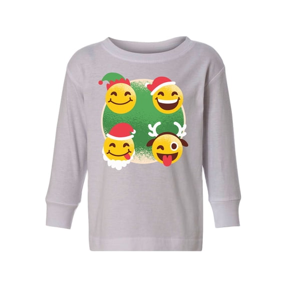 Awkward Styles Ugly Christmas Long Sleeve Shirt for Girls Boys Toddler Xmas Smile Shirt