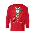 thumbnail image 1 of Awkward Styles Ugly Christmas Long Sleeve Shirt for Kids Youth Boys Girls Green Xmas Tuxedo Shirt, 1 of 4