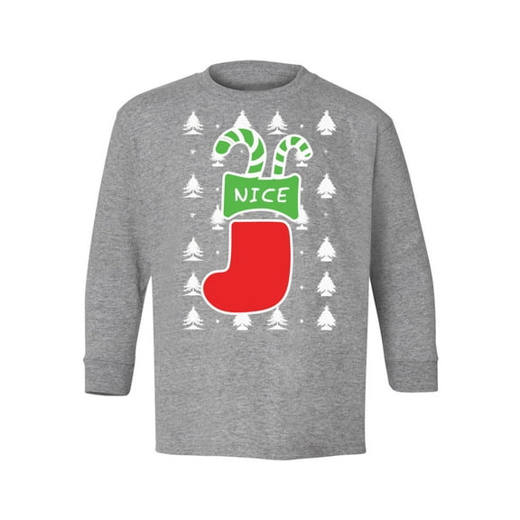 Awkward Styles Christmas Long Sleeve Shirt for Kids Youth Boys Girls Nice Xmas Stocking Shirt