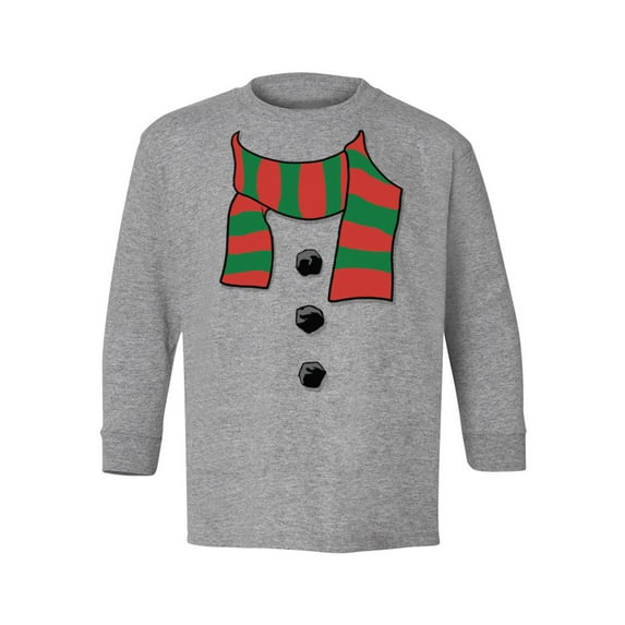 Awkward Styles Christmas Long Sleeve Shirt for Kids Youth Boys Girls Snowman Xmas Scarf Shirt
