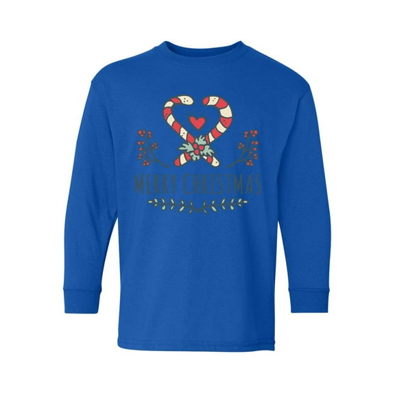 Awkward Styles Christmas Long Sleeve Shirt for Kids Youth Boys Girls Xmas Candy Shirt