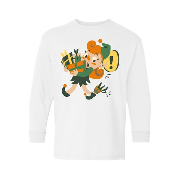 Awkward Styles Christmas Long Sleeve Shirt for Kids Youth Boys Girls Xmas Elf Helpers Shirt