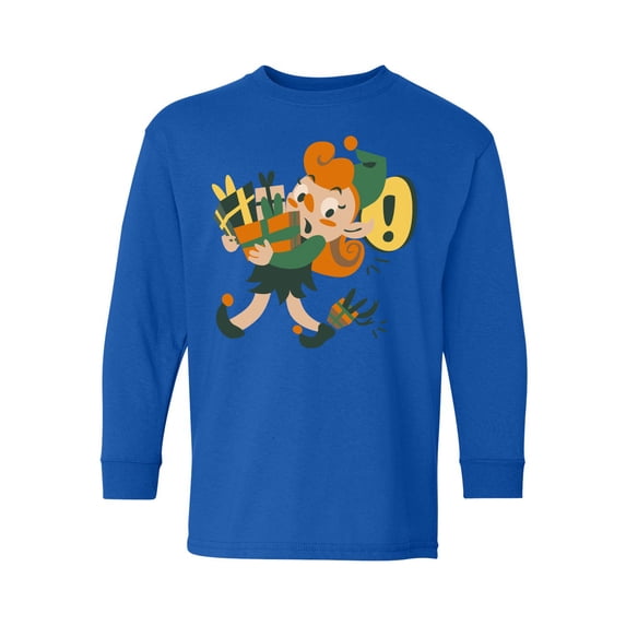 Awkward Styles Christmas Long Sleeve Shirt for Kids Youth Boys Girls Xmas Elf Helpers Shirt