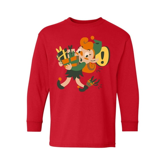 Awkward Styles Christmas Long Sleeve Shirt for Kids Youth Boys Girls Xmas Elf Helpers Shirt
