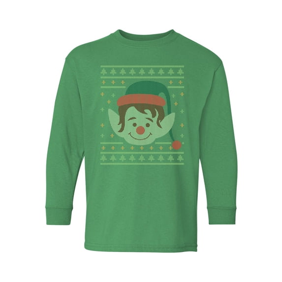 Awkward Styles Christmas Long Sleeve Shirt for Kids Youth Boys Girls Xmas Elf Shirt