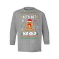 thumbnail image 1 of Awkward Styles Christmas Long Sleeve Shirt for Kids Youth Boys Girls Xmas Gingerbread Man Shirt, 1 of 4