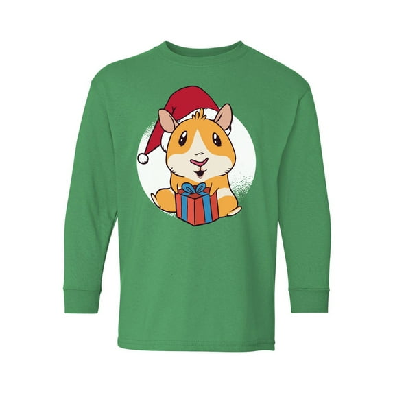 Awkward Styles Christmas Long Sleeve Shirt for Kids Youth Boys Girls Xmas Guinea Pig Shirt