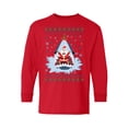thumbnail image 1 of Awkward Styles Christmas Long Sleeve Shirt for Kids Youth Boys Girls Xmas Santa in Shark Shirt, 1 of 4