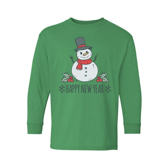 Awkward Styles Christmas Long Sleeve Shirt for Kids Youth Boys Girls Xmas Snowman Shirt