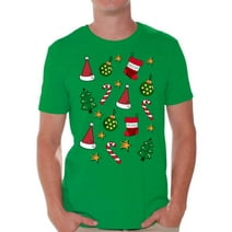 Awkward Styles Ugly Christmas Shirts for Men Xmas Christmas Pattern T-Shirt