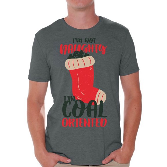 Awkward Styles Christmas Shirts for Men Xmas Coal T-Shirt